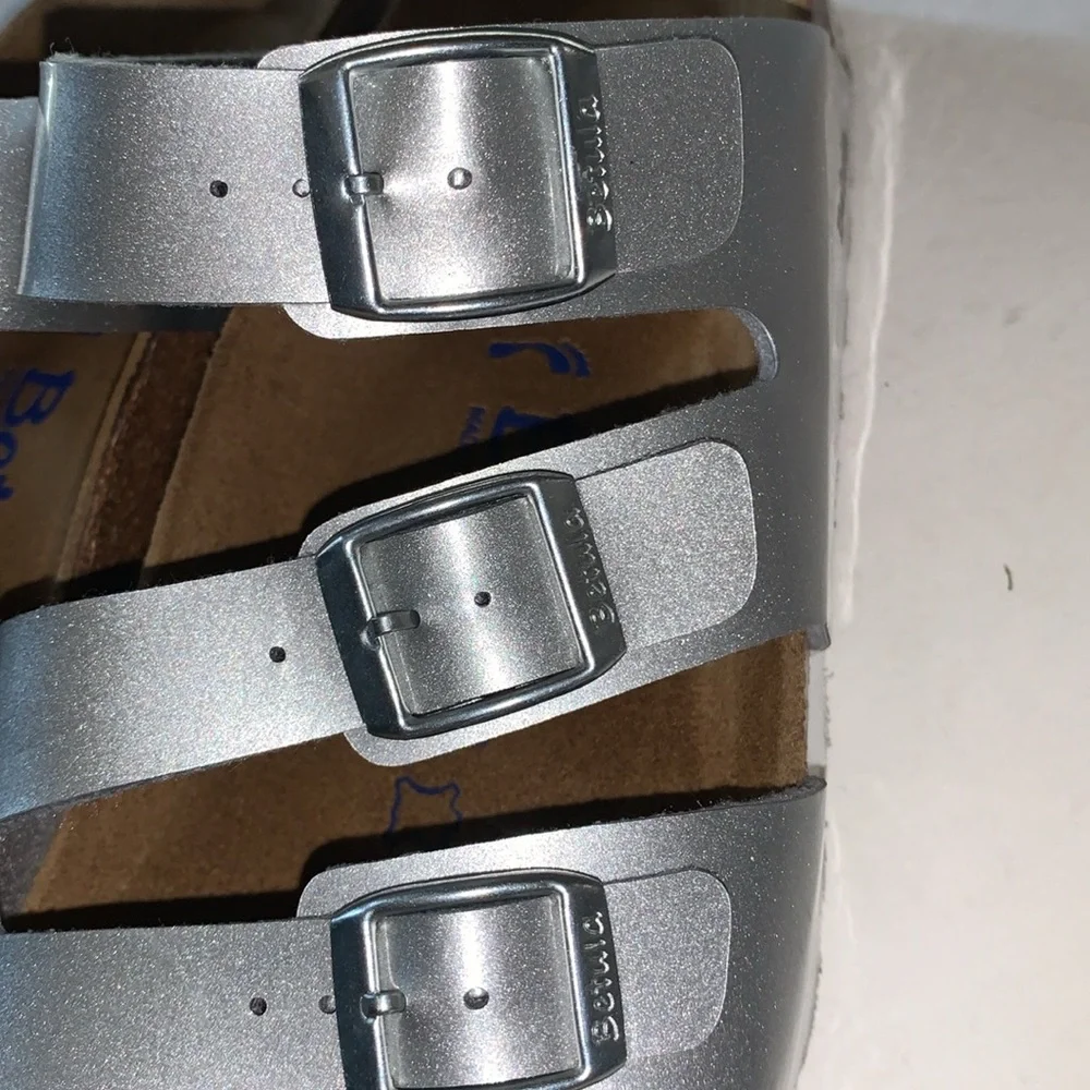 Betula Leo Silver Sandals by Birkenstock 38 - Picture 10 of 12